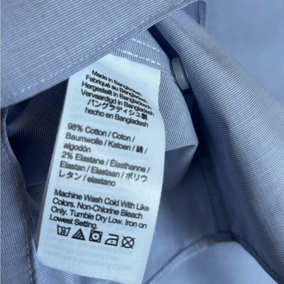 J. CREW: Classic Bowery Slim Button Down Shirt in Blue - Picture 6 of 10